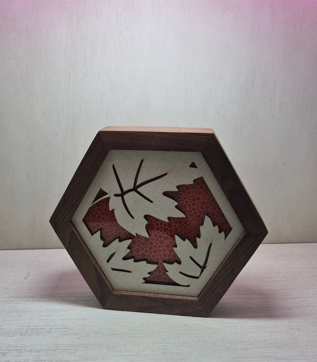 Hexagon Leaf LED Light Art