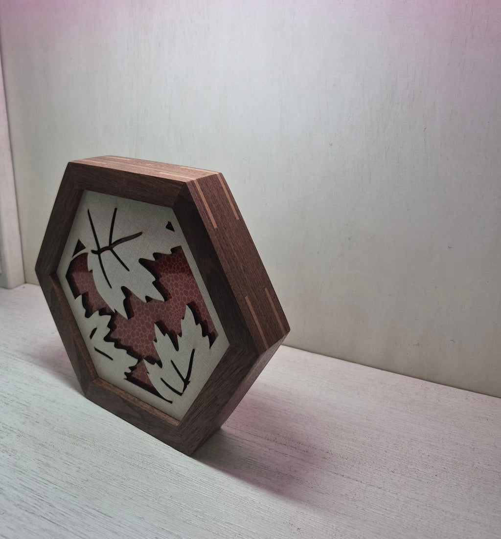 Hexagon Leaf LED Light Art