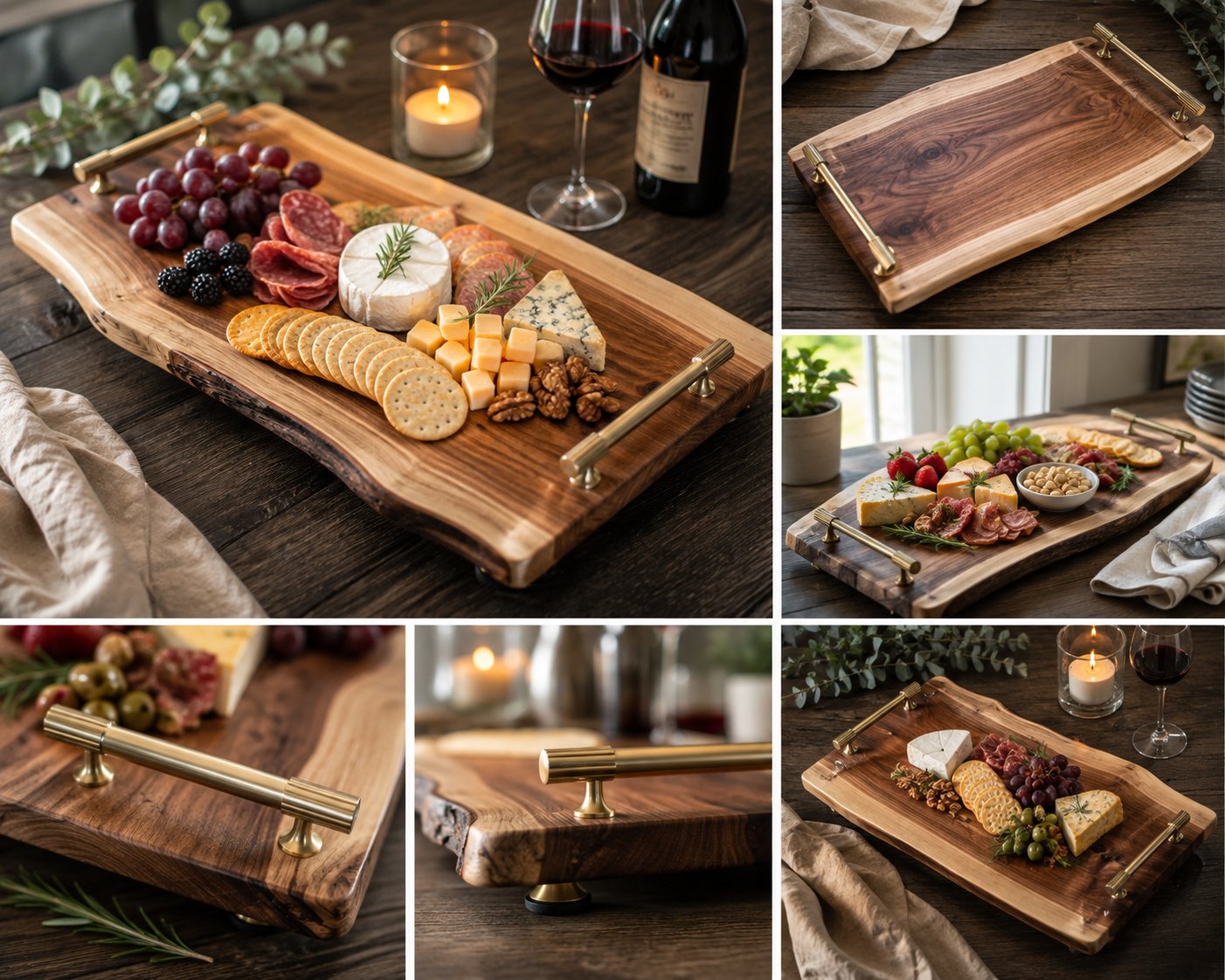 Handmade Live Edge Charcuterie Board