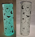 20 oz Glow-in-the-Dark Engraved Skinny Tumbler Wrap