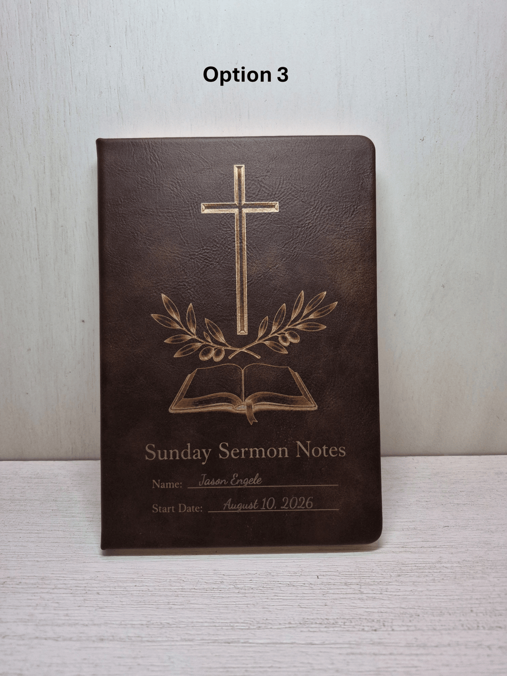Engraved Sermon Notes Journal — 100 Pages
