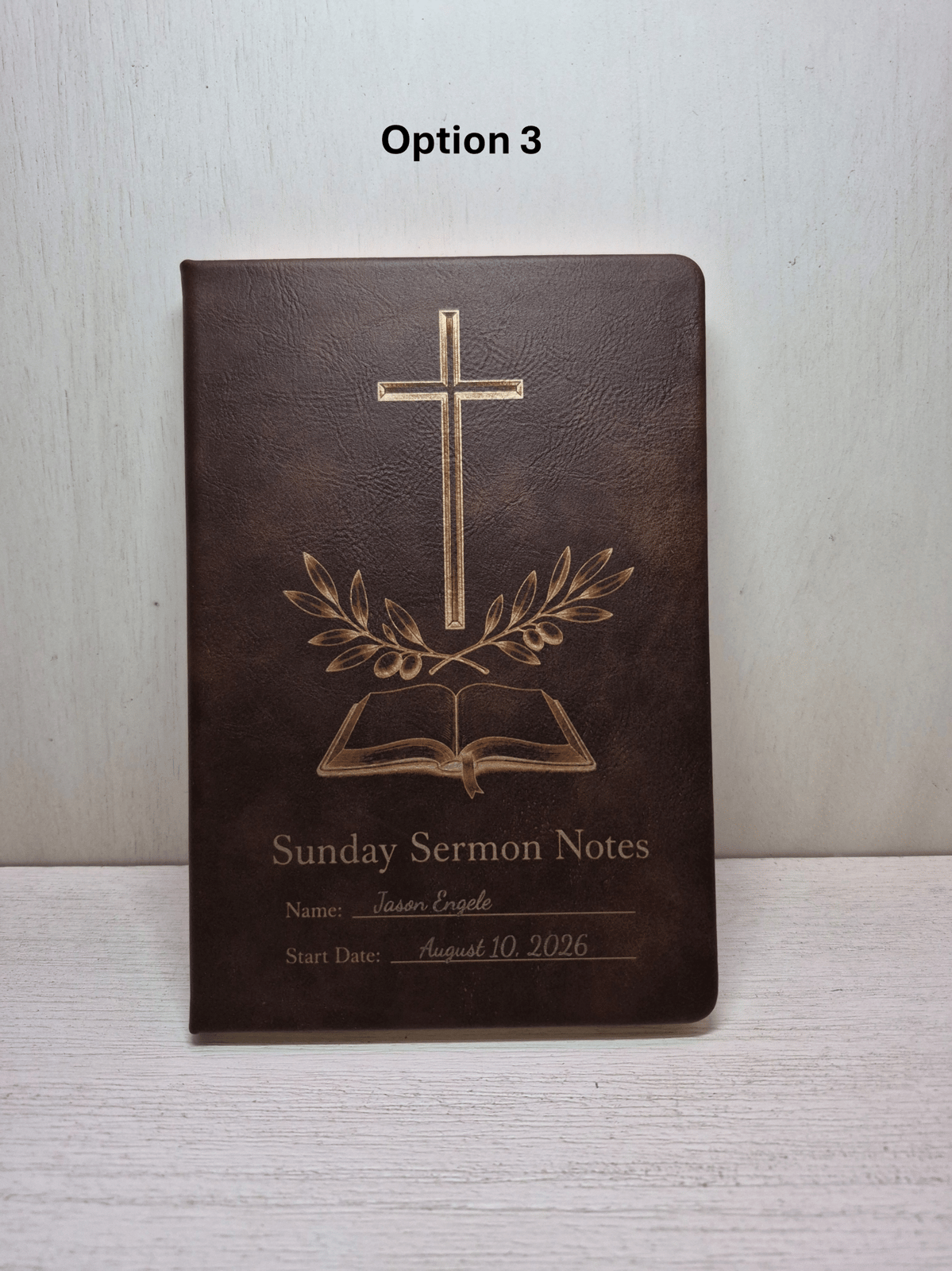 Engraved Sermon Notes Journal — 100 Pages