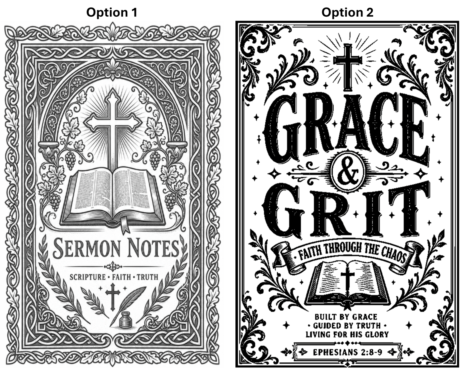 Engraved Sermon Notes Journal — 100 Pages